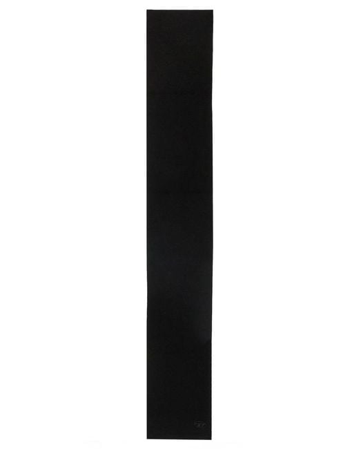 DIESEL Black K-Coder Wool Scarf for men