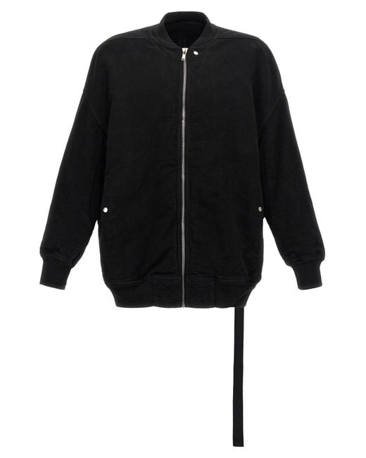 Rick Owens Black Jumbo Flight' Bomber Jacket for men