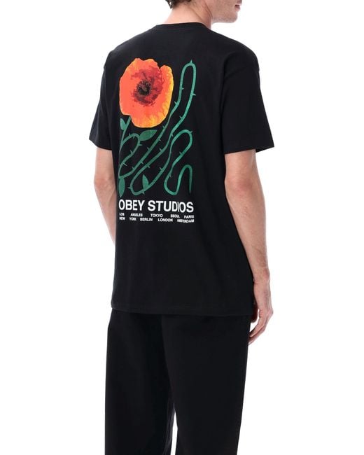 Obey Black T Shirts And Polos for men