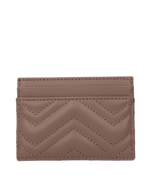 Gucci Brown Leather Document Holder/Nude