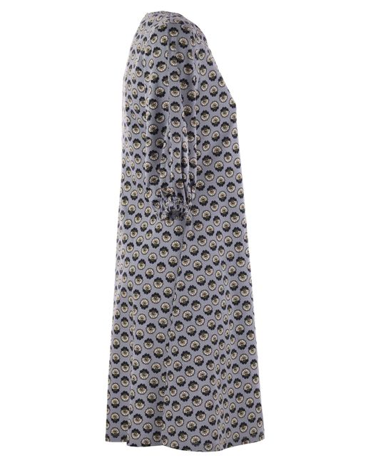 Week-end Max Mara Cinghia Robe en coton à motifs Weekend by Maxmara en coloris Gray