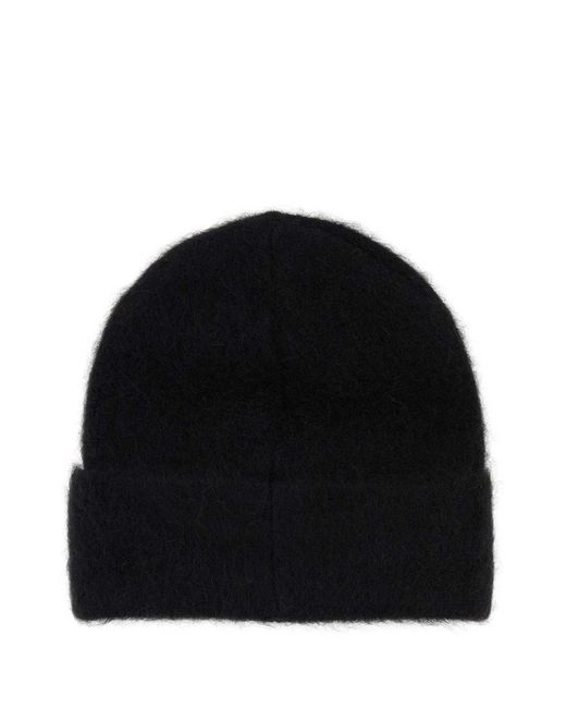 By Far Black Logo Beanie Hat