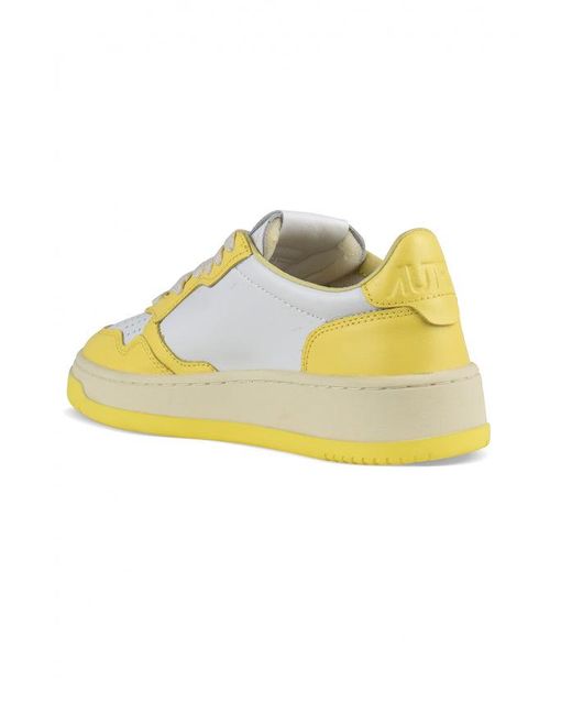 Autry Yellow Medalist Sneakers