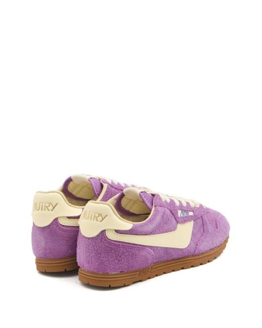 Autry Purple Windspin niedrige Turnschuhe