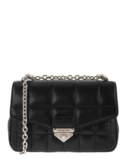 Michael Kors Black Soho Small Quilted Leather Shoulder Bag