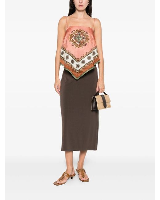 ALÉMAIS Pink Contina Scarf Top