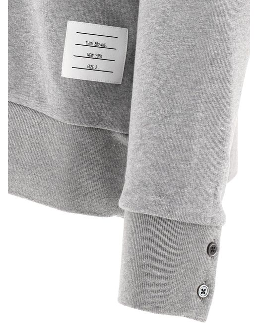 Thom Browne "Loopback" Sweatshirt in Gray für Herren