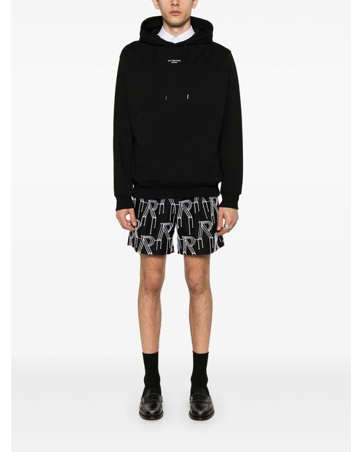 Drole de Monsieur Black Classic Slogan Hoodie