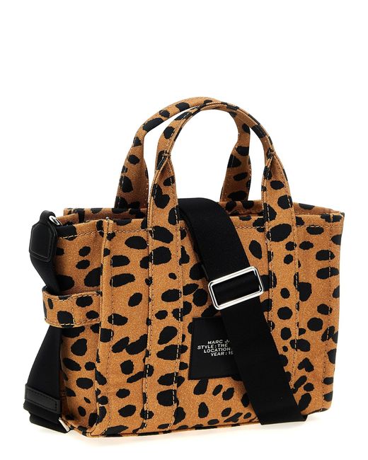 Marc Jacobs Metallic 'The Cheetah Canvas Small Tote' Handbag