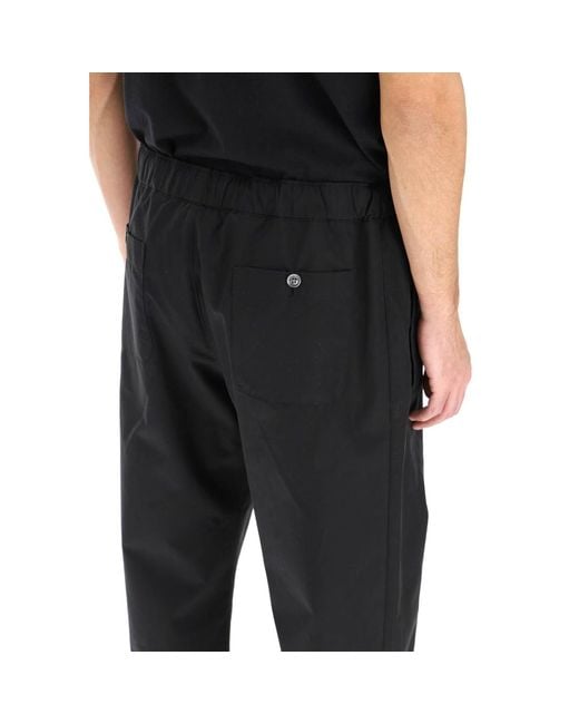 Pantalones de algodón de Alexander McQueen de hombre de color Black