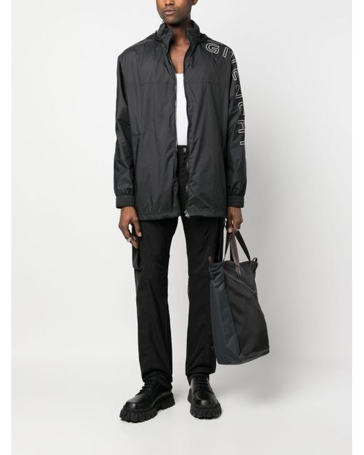Givenchy Black Logo Full Zip Sweatshirt for men