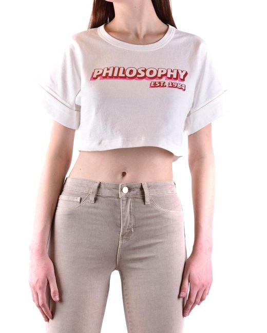 Philosophy Di Lorenzo Serafini Pink Classic Comfort T-Shirt For