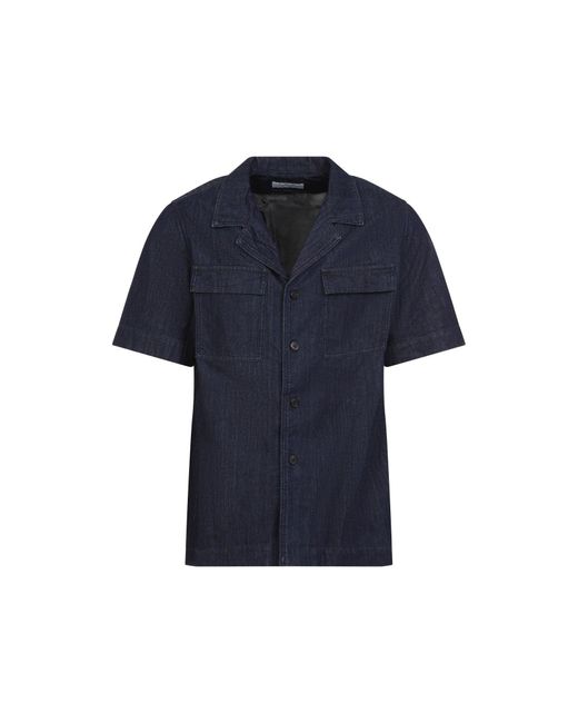 Dries Van Noten Blue Cameron Cotton Shirt for men