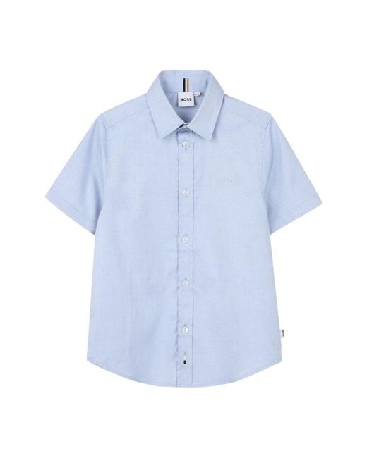 Boss Blue Camicia A Maniche Corte