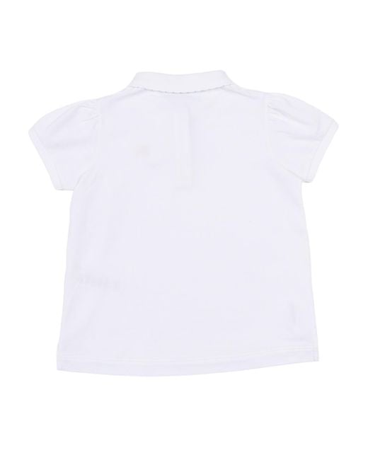 Burberry White Kid Girl Polo Shirts