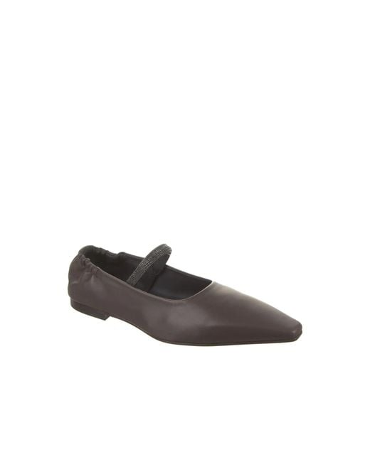 Brunello Cucinelli Brown Ballerinas