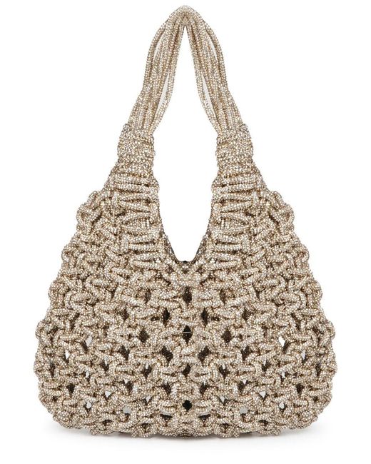 HIBOURAMA Natural Mini Handbag With Chic Accents