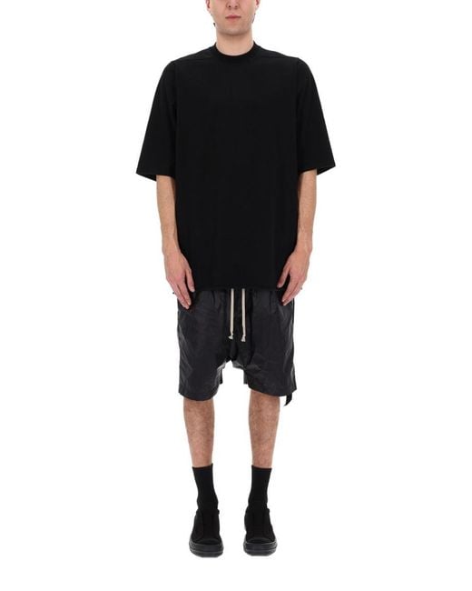 Rick Owens Black T-Shirt "Jumbo Ss"