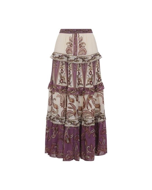 Farm Rio Black Delicate Ainika Long Skirt