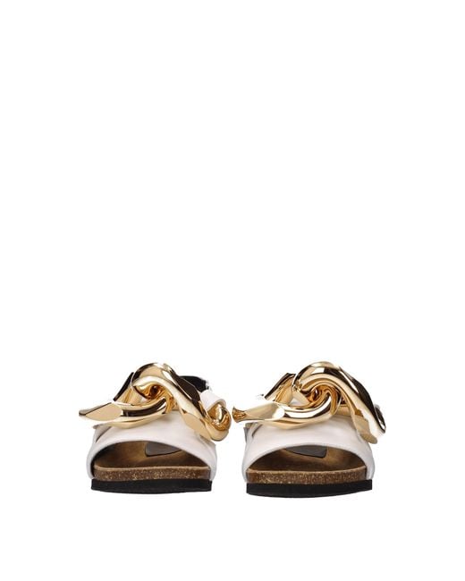 J.W. Anderson Natural Jw Anderson Sandali Donna Pelle Bianco for men