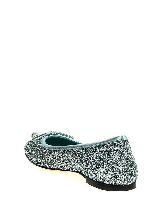 Jimmy Choo Green 'Elme' Ballet Flats