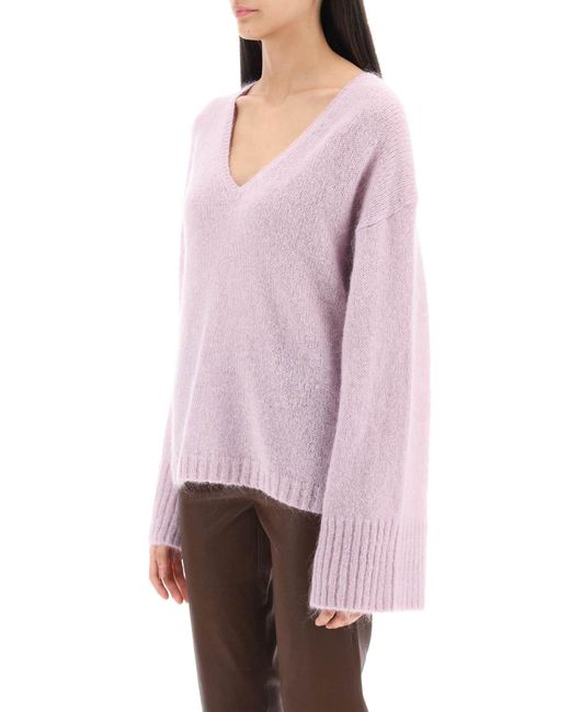 Von Malene Birger Wolle und Mohair -Cimone -Pullover By Malene Birger de color Pink