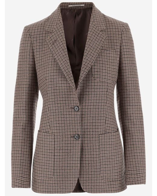 Tagliatore Brown Virgin Woll Mischjacke