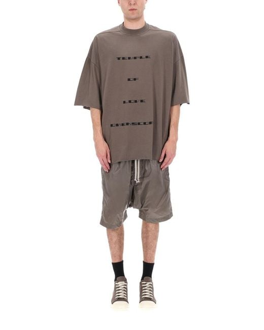 Rick Owens Gray T Shirt "Tommy T"