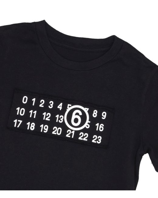 MM6 by Maison Martin Margiela Black T Shirts And Polos