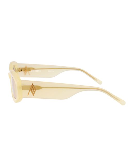 The Attico Yellow Oval Sunglasses Attico38 C9 Sun C9