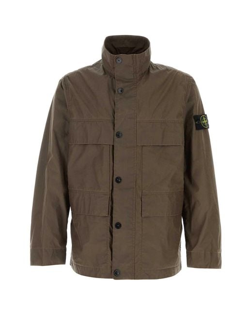Stone Island Brown Field Jacket for men