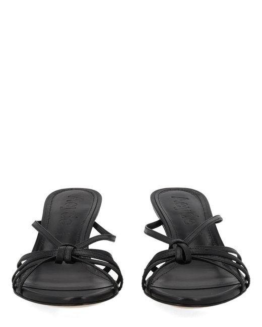 Aeyde Black Slip-On Heels