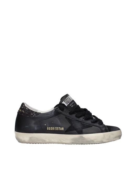 Golden Goose Deluxe Brand Black Sneakers Super Star Leather