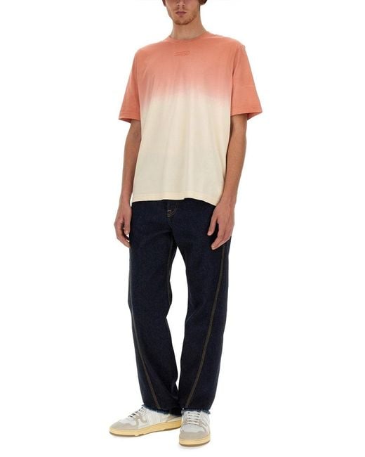 Lanvin Blue Twisted Fit Jeans for men