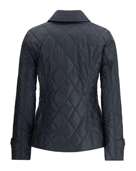 Burberry Blue Quilted Jacket