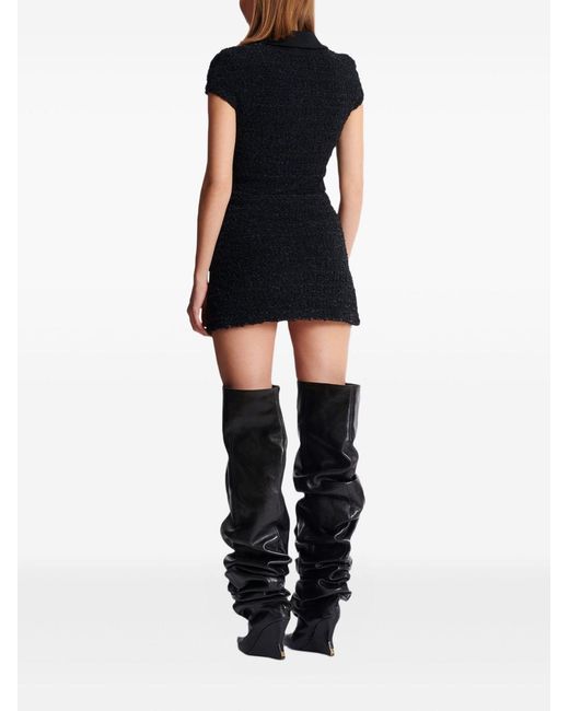 Balmain Tweed Mini Rok in het Black