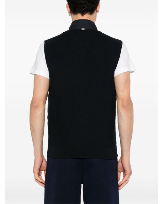 Chaleco con diseño de paneles Herno de hombre de color Black