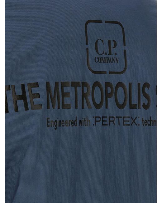 C P Company Blue 'The Metropolis Series' Overshirt for men