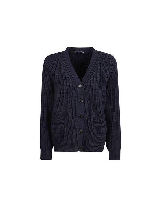 Prada Blue Cotton Cardigan