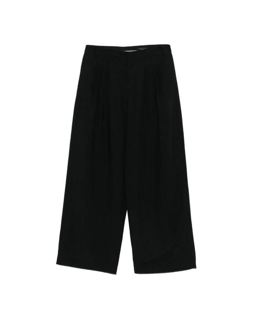 Rag & Bone Black Pleated Trousers