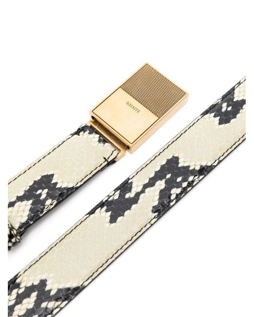 Khaite Natural Snakeskin Effect Belt