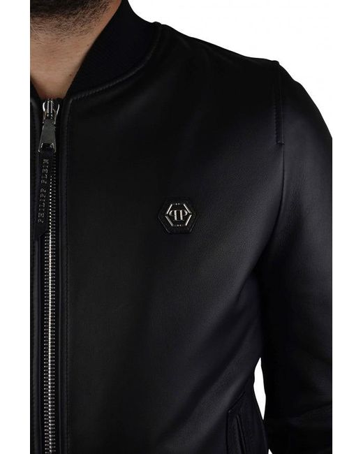 Philipp Plein Black Bomber Jacket