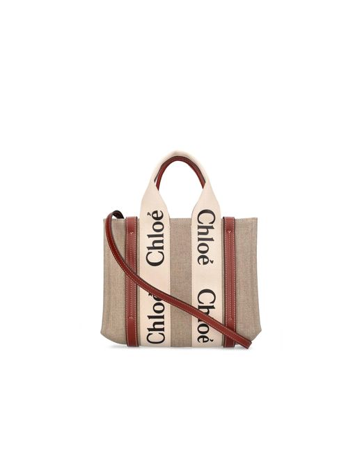 Chloé Chloe 'woody Small Tote Bag in het Pink