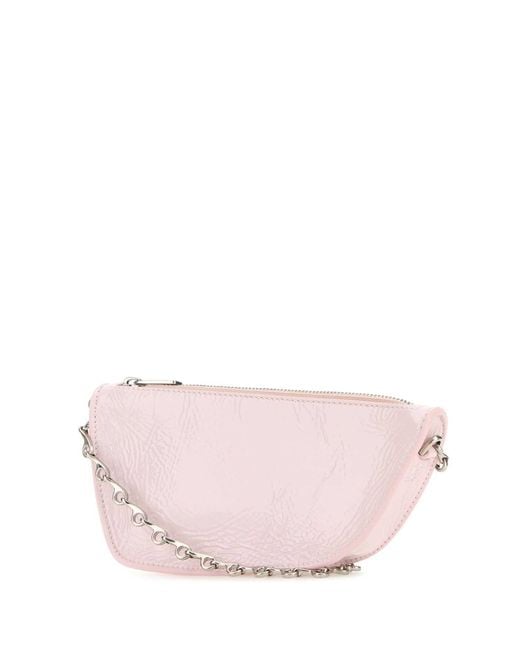 Burberry Pink Pastel Leather Micro Shield Shoulder Bag for men