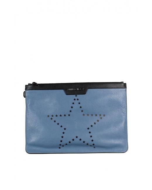 Jimmy Choo Blue Derek Clutch -Tasche