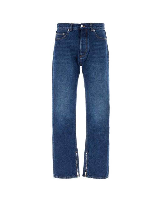 Off-White c/o Virgil Abloh Blue Pantalone for men
