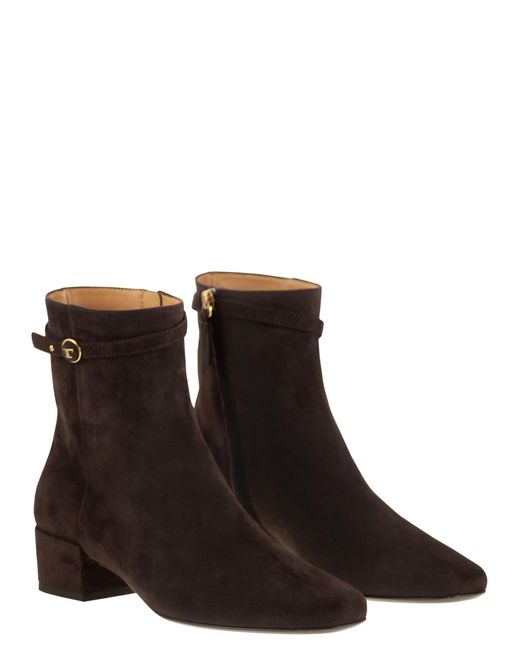 Tod's Brown Suede Ankle Boots