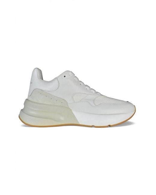 McQueen White Baskets Oversize Runner for men