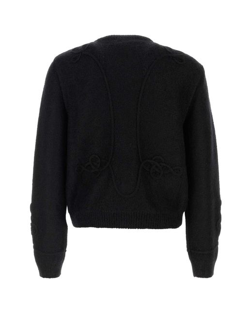 McQueen Black Viscose Blend Cardigan for men