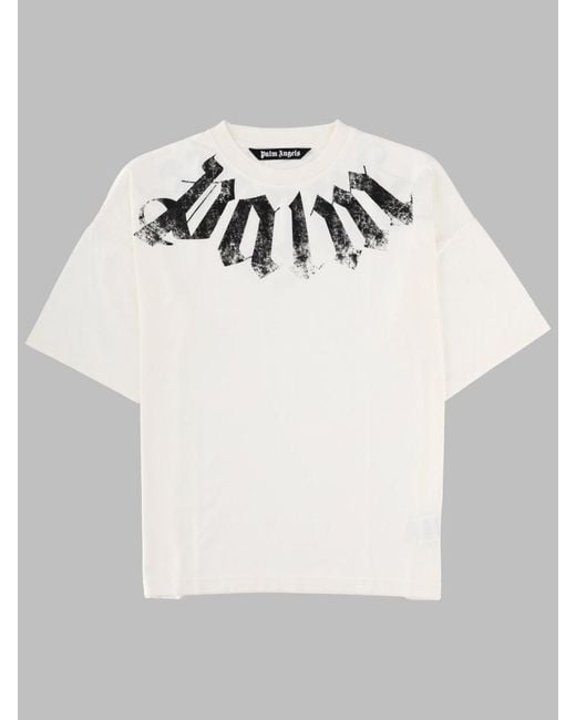 Palm Angels Gray T Shirt Con Logo